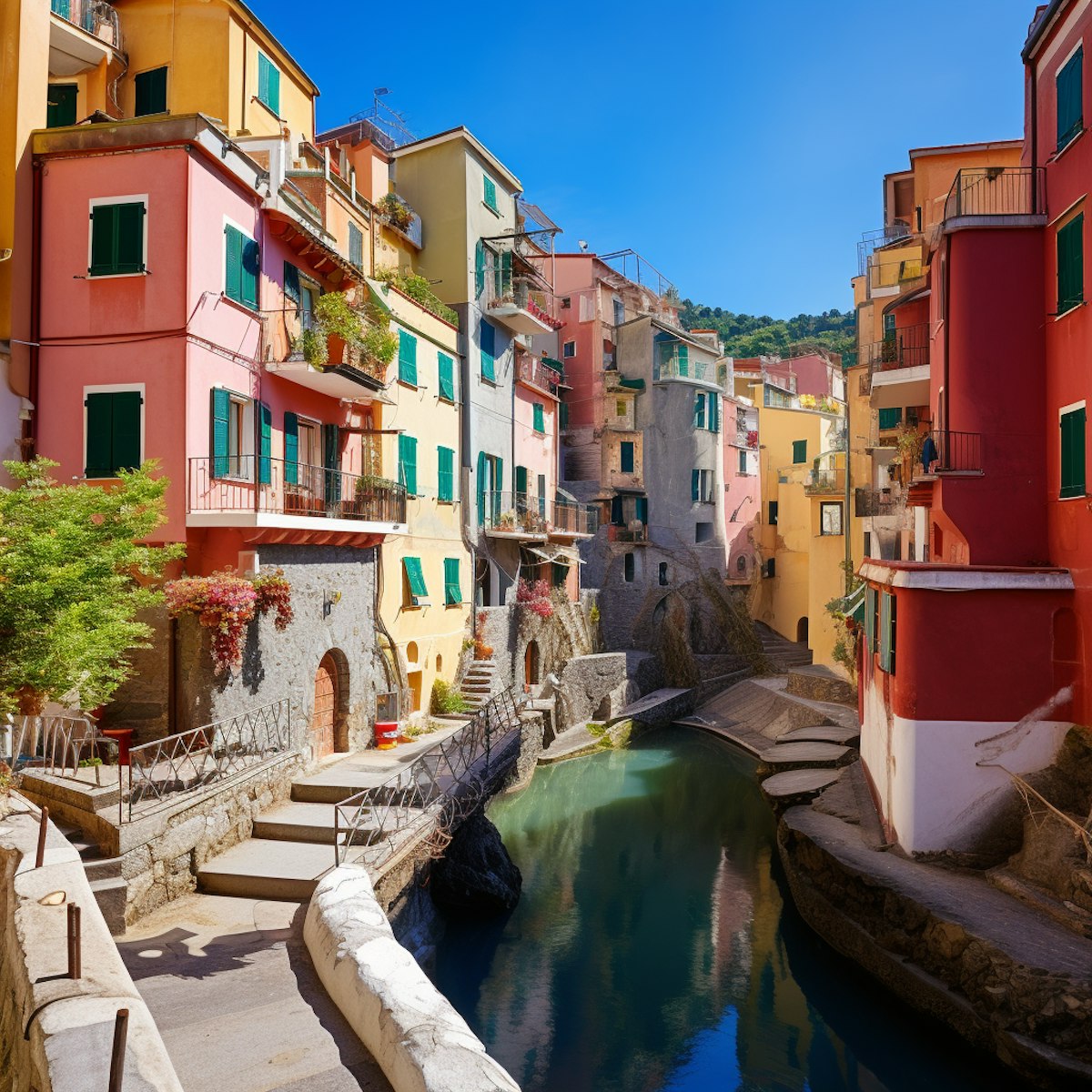 Italiens farverige huse Italiens farverige huse